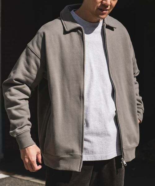 URBAN RESEARCH DOORS / アーバンリサーチ ドアーズ ブルゾン | 裏起毛スウェットジップブルゾン | 詳細16