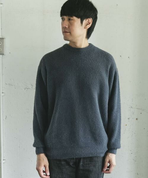 URBAN RESEARCH DOORS / アーバンリサーチ ドアーズ ニット・セーター | メランジシャギー クルーネックニット | 詳細10