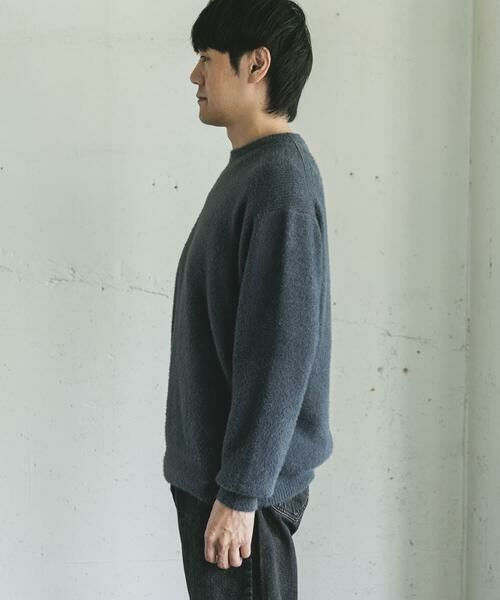URBAN RESEARCH DOORS / アーバンリサーチ ドアーズ ニット・セーター | メランジシャギー クルーネックニット | 詳細11