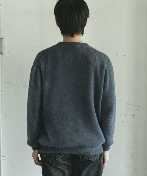 URBAN RESEARCH DOORS / アーバンリサーチ ドアーズ ニット・セーター | メランジシャギー クルーネックニット | 詳細12