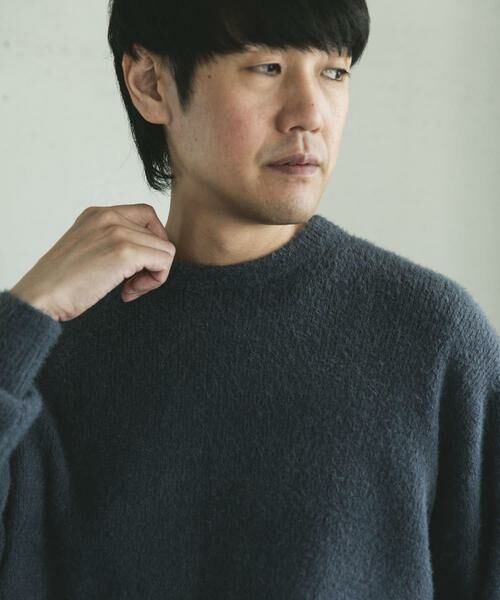 URBAN RESEARCH DOORS / アーバンリサーチ ドアーズ ニット・セーター | メランジシャギー クルーネックニット | 詳細6