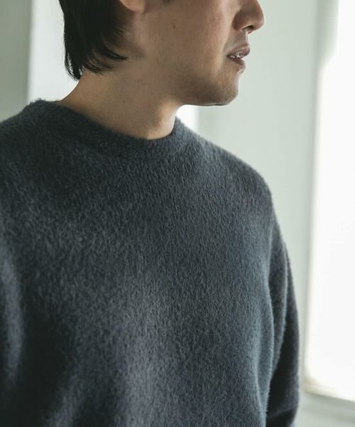 URBAN RESEARCH DOORS / アーバンリサーチ ドアーズ ニット・セーター | メランジシャギー クルーネックニット | 詳細7