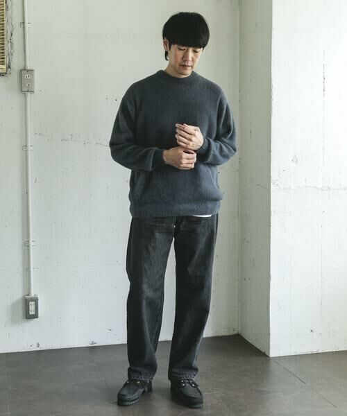 URBAN RESEARCH DOORS / アーバンリサーチ ドアーズ ニット・セーター | メランジシャギー クルーネックニット | 詳細8