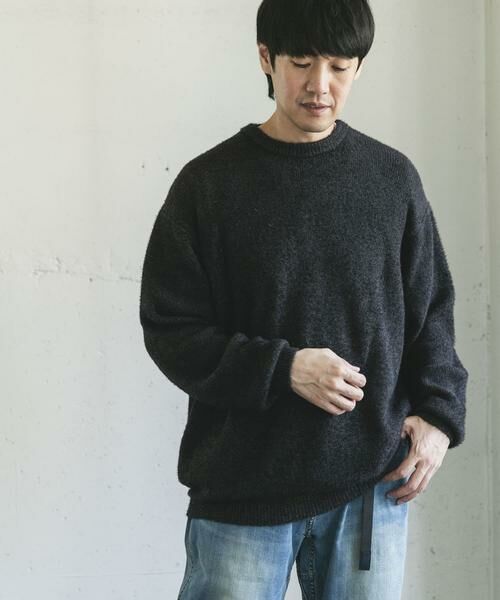 URBAN RESEARCH DOORS / アーバンリサーチ ドアーズ ニット・セーター | メランジシャギー クルーネックニット | 詳細19