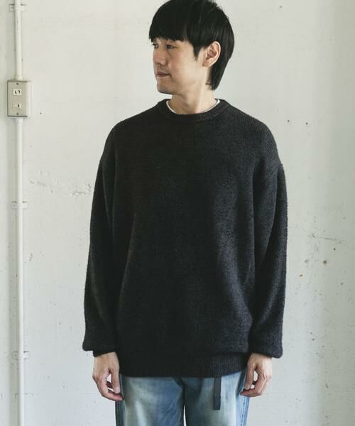 URBAN RESEARCH DOORS / アーバンリサーチ ドアーズ ニット・セーター | メランジシャギー クルーネックニット | 詳細29