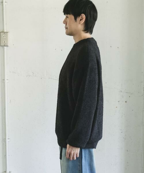 URBAN RESEARCH DOORS / アーバンリサーチ ドアーズ ニット・セーター | メランジシャギー クルーネックニット | 詳細30
