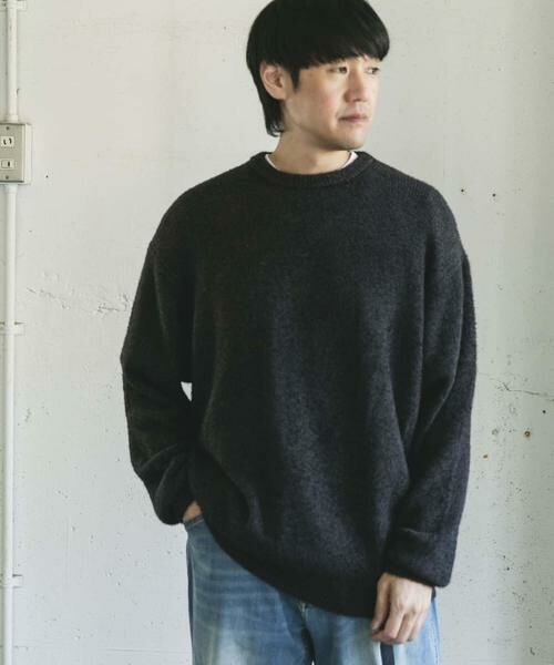 URBAN RESEARCH DOORS / アーバンリサーチ ドアーズ ニット・セーター | メランジシャギー クルーネックニット | 詳細20