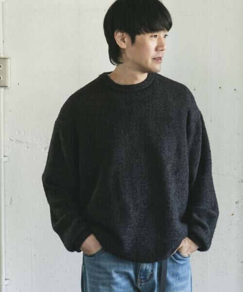 URBAN RESEARCH DOORS / アーバンリサーチ ドアーズ ニット・セーター | メランジシャギー クルーネックニット | 詳細21