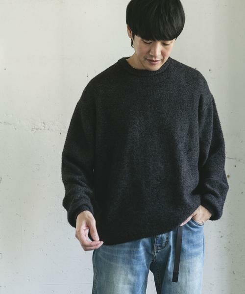 URBAN RESEARCH DOORS / アーバンリサーチ ドアーズ ニット・セーター | メランジシャギー クルーネックニット | 詳細22