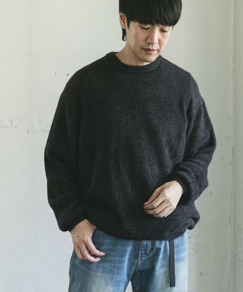 URBAN RESEARCH DOORS / アーバンリサーチ ドアーズ ニット・セーター | メランジシャギー クルーネックニット | 詳細23
