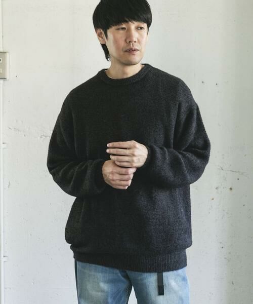 URBAN RESEARCH DOORS / アーバンリサーチ ドアーズ ニット・セーター | メランジシャギー クルーネックニット | 詳細24