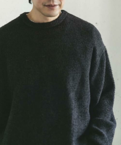 URBAN RESEARCH DOORS / アーバンリサーチ ドアーズ ニット・セーター | メランジシャギー クルーネックニット | 詳細25