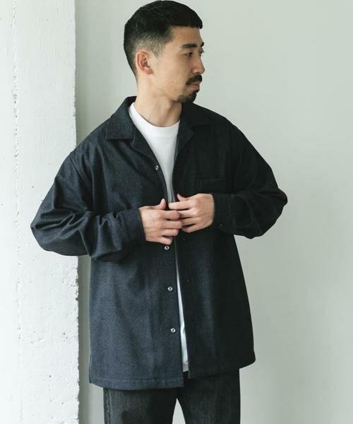 URBAN RESEARCH DOORS / アーバンリサーチ ドアーズ シャツ・ブラウス | ジャージメルトンオープンカラーシャツ | 詳細1