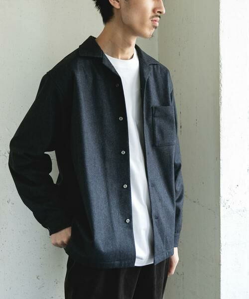 URBAN RESEARCH DOORS / アーバンリサーチ ドアーズ シャツ・ブラウス | ジャージメルトンオープンカラーシャツ | 詳細10