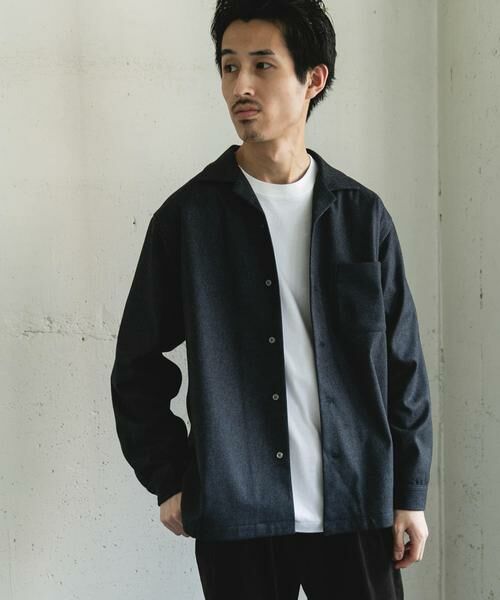 URBAN RESEARCH DOORS / アーバンリサーチ ドアーズ シャツ・ブラウス | ジャージメルトンオープンカラーシャツ | 詳細11