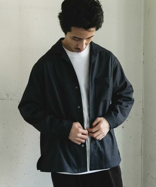 URBAN RESEARCH DOORS / アーバンリサーチ ドアーズ シャツ・ブラウス | ジャージメルトンオープンカラーシャツ | 詳細12