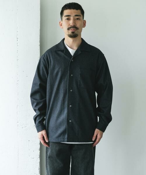 URBAN RESEARCH DOORS / アーバンリサーチ ドアーズ シャツ・ブラウス | ジャージメルトンオープンカラーシャツ | 詳細15