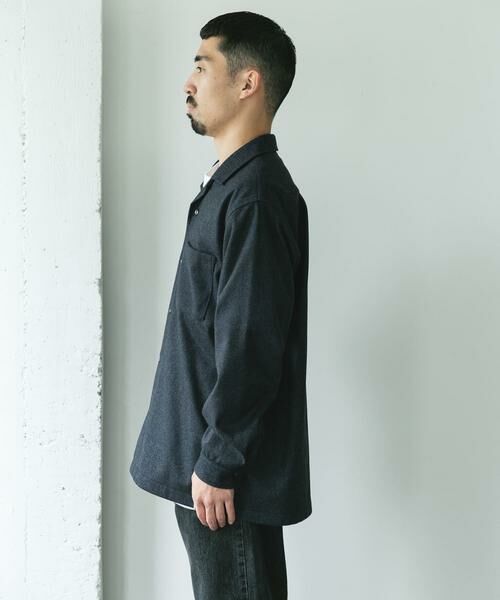 URBAN RESEARCH DOORS / アーバンリサーチ ドアーズ シャツ・ブラウス | ジャージメルトンオープンカラーシャツ | 詳細16