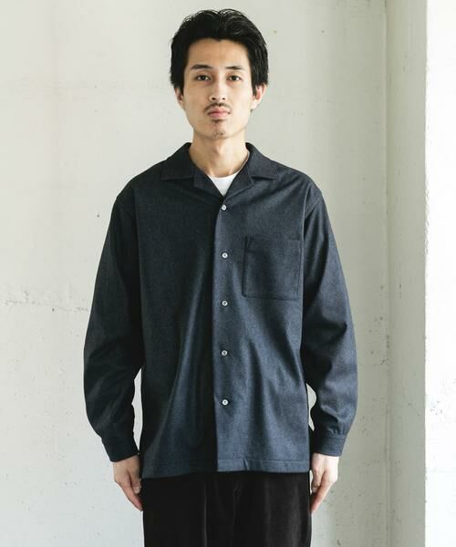 URBAN RESEARCH DOORS / アーバンリサーチ ドアーズ シャツ・ブラウス | ジャージメルトンオープンカラーシャツ | 詳細18