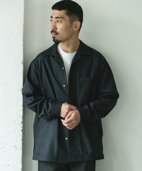 URBAN RESEARCH DOORS / アーバンリサーチ ドアーズ シャツ・ブラウス | ジャージメルトンオープンカラーシャツ | 詳細2