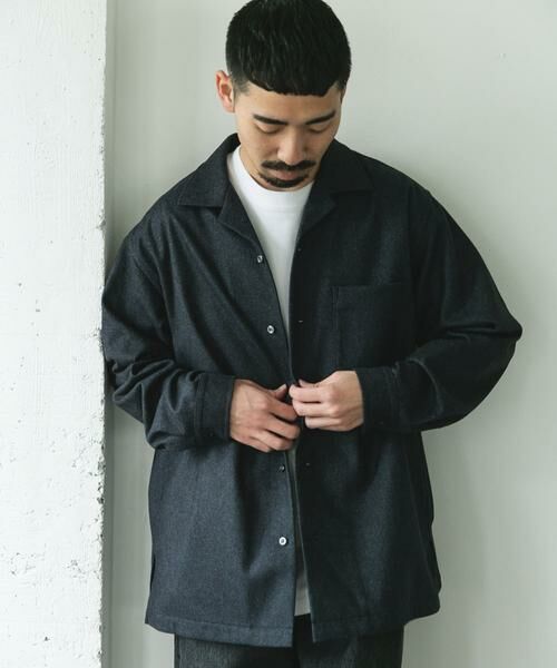 URBAN RESEARCH DOORS / アーバンリサーチ ドアーズ シャツ・ブラウス | ジャージメルトンオープンカラーシャツ | 詳細3