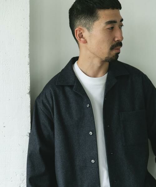 URBAN RESEARCH DOORS / アーバンリサーチ ドアーズ シャツ・ブラウス | ジャージメルトンオープンカラーシャツ | 詳細4