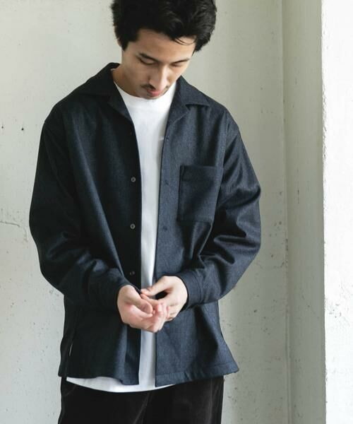 URBAN RESEARCH DOORS / アーバンリサーチ ドアーズ シャツ・ブラウス | ジャージメルトンオープンカラーシャツ | 詳細7