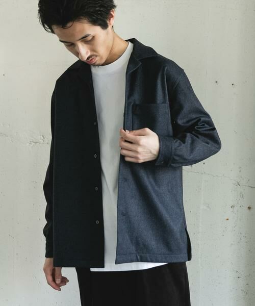 URBAN RESEARCH DOORS / アーバンリサーチ ドアーズ シャツ・ブラウス | ジャージメルトンオープンカラーシャツ | 詳細9