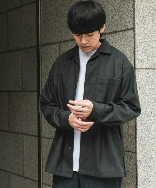 URBAN RESEARCH DOORS / アーバンリサーチ ドアーズ シャツ・ブラウス | ジャージメルトンオープンカラーシャツ | 詳細30