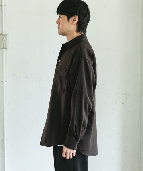 URBAN RESEARCH DOORS / アーバンリサーチ ドアーズ シャツ・ブラウス | フラノレギュラーカラーシャツ | 詳細10