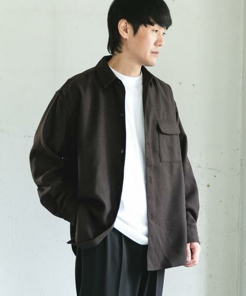 URBAN RESEARCH DOORS / アーバンリサーチ ドアーズ シャツ・ブラウス | フラノレギュラーカラーシャツ | 詳細2