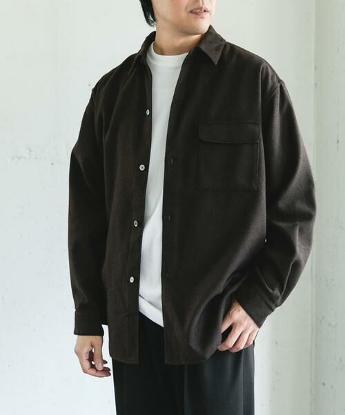URBAN RESEARCH DOORS / アーバンリサーチ ドアーズ シャツ・ブラウス | フラノレギュラーカラーシャツ | 詳細5