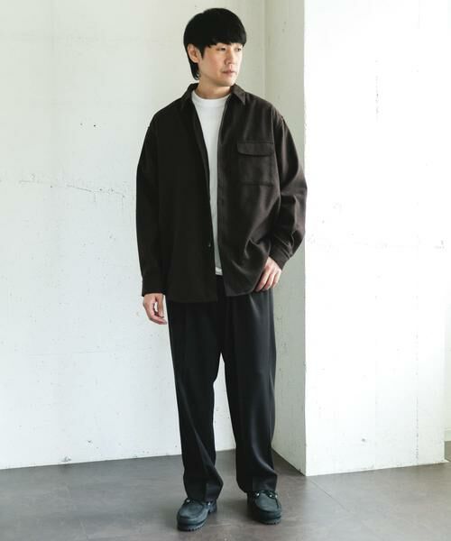 URBAN RESEARCH DOORS / アーバンリサーチ ドアーズ シャツ・ブラウス | フラノレギュラーカラーシャツ | 詳細8