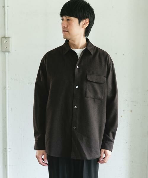 URBAN RESEARCH DOORS / アーバンリサーチ ドアーズ シャツ・ブラウス | フラノレギュラーカラーシャツ | 詳細9