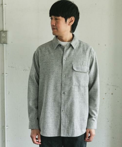 URBAN RESEARCH DOORS / アーバンリサーチ ドアーズ シャツ・ブラウス | フラノレギュラーカラーシャツ | 詳細23
