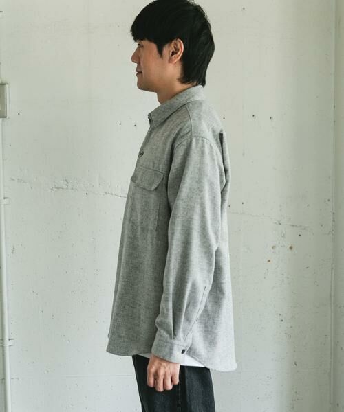 URBAN RESEARCH DOORS / アーバンリサーチ ドアーズ シャツ・ブラウス | フラノレギュラーカラーシャツ | 詳細24