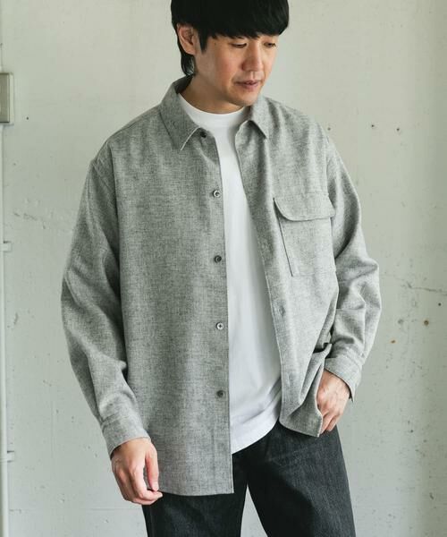 URBAN RESEARCH DOORS / アーバンリサーチ ドアーズ シャツ・ブラウス | フラノレギュラーカラーシャツ | 詳細15
