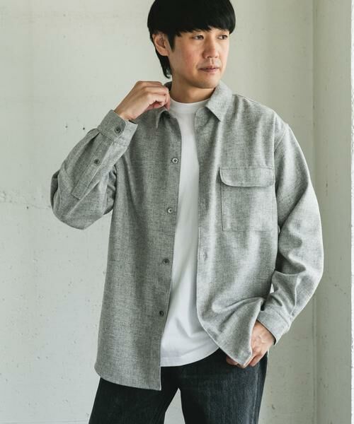 URBAN RESEARCH DOORS / アーバンリサーチ ドアーズ シャツ・ブラウス | フラノレギュラーカラーシャツ | 詳細16