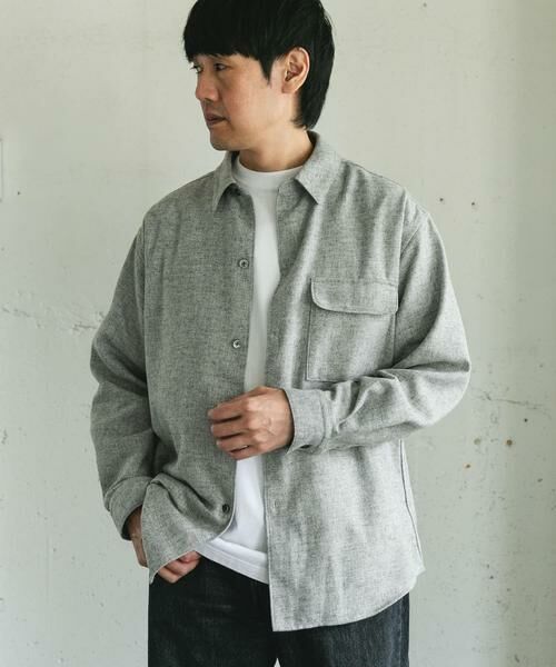 URBAN RESEARCH DOORS / アーバンリサーチ ドアーズ シャツ・ブラウス | フラノレギュラーカラーシャツ | 詳細17