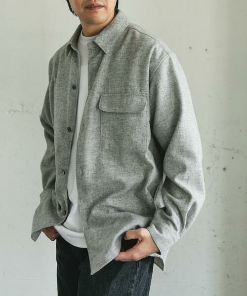 URBAN RESEARCH DOORS / アーバンリサーチ ドアーズ シャツ・ブラウス | フラノレギュラーカラーシャツ | 詳細18