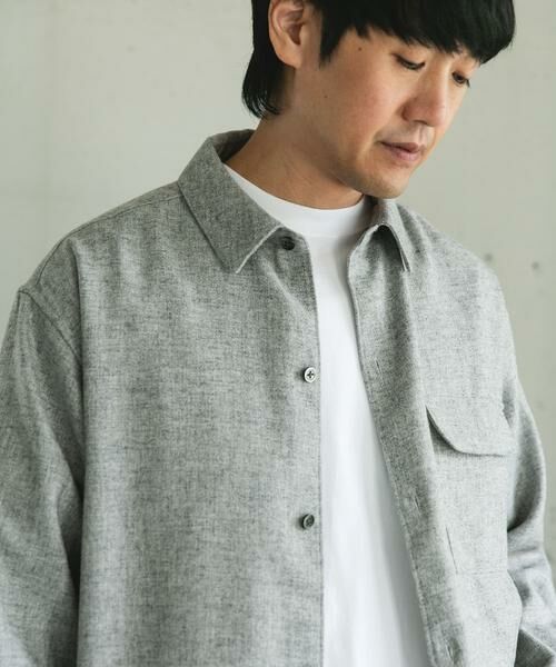 URBAN RESEARCH DOORS / アーバンリサーチ ドアーズ シャツ・ブラウス | フラノレギュラーカラーシャツ | 詳細20