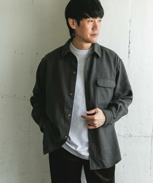 URBAN RESEARCH DOORS / アーバンリサーチ ドアーズ シャツ・ブラウス | フラノレギュラーカラーシャツ | 詳細30