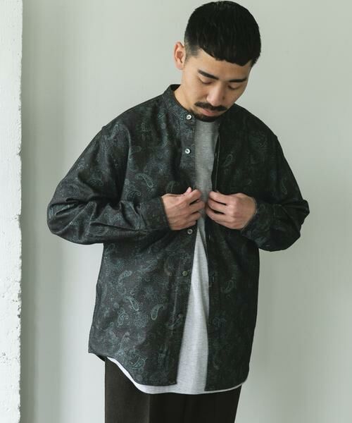 URBAN RESEARCH DOORS / アーバンリサーチ ドアーズ シャツ・ブラウス | 両面起毛ネルバンドカラーシャツ | 詳細1