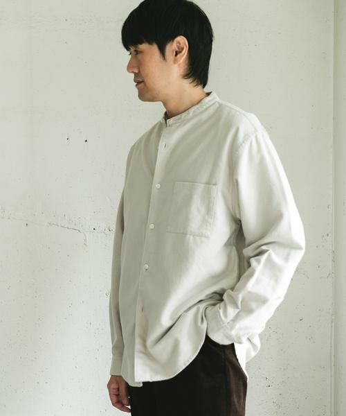 URBAN RESEARCH DOORS / アーバンリサーチ ドアーズ シャツ・ブラウス | 両面起毛ネルバンドカラーシャツ | 詳細14