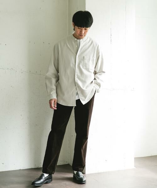 URBAN RESEARCH DOORS / アーバンリサーチ ドアーズ シャツ・ブラウス | 両面起毛ネルバンドカラーシャツ | 詳細16