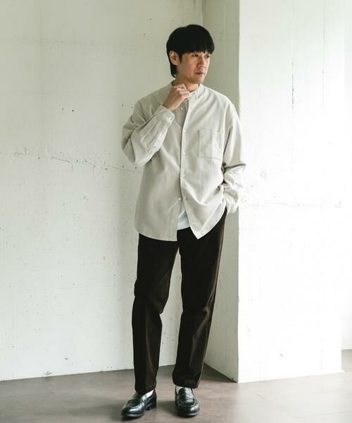 URBAN RESEARCH DOORS / アーバンリサーチ ドアーズ シャツ・ブラウス | 両面起毛ネルバンドカラーシャツ | 詳細17