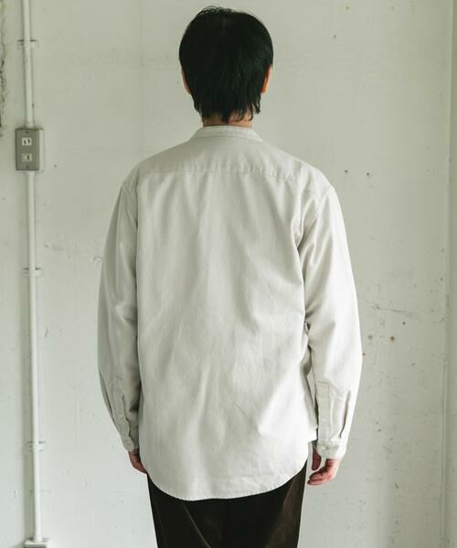 URBAN RESEARCH DOORS / アーバンリサーチ ドアーズ シャツ・ブラウス | 両面起毛ネルバンドカラーシャツ | 詳細20