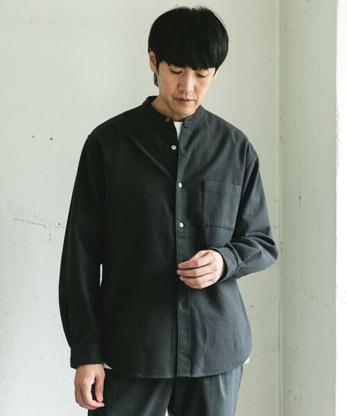 URBAN RESEARCH DOORS / アーバンリサーチ ドアーズ シャツ・ブラウス | 両面起毛ネルバンドカラーシャツ | 詳細23