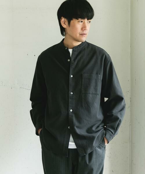 URBAN RESEARCH DOORS / アーバンリサーチ ドアーズ シャツ・ブラウス | 両面起毛ネルバンドカラーシャツ | 詳細24