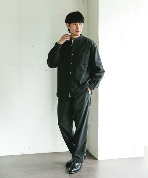 URBAN RESEARCH DOORS / アーバンリサーチ ドアーズ シャツ・ブラウス | 両面起毛ネルバンドカラーシャツ | 詳細27